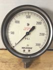 2542 Acco Helicoid Oxygen Pressure Gage Guage Face Psi Steampunk