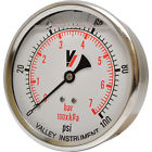 Gauge-0-100 4240gxb100 Valley Instrument Grade Back Mount Glycerin Filled Psi