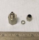 66p-4-4-60pb-4 Corporation Brass Pipe To Tube Straight Adapter Fitting