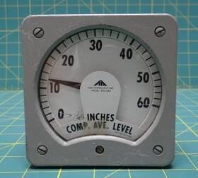 495-343 A&m Instruments And Model 0-60 Inches Comp. Ave. Level Fs .160-0- .765