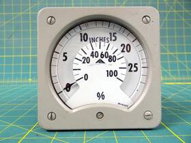 1madc A&m Instruments Es Model 0-30 Inches 0-100% Gauge