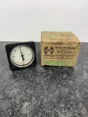 410-r Acco Helicoid Gage 30 Inch Vacuum / 15 Psi 3 1/2 Dial With Box