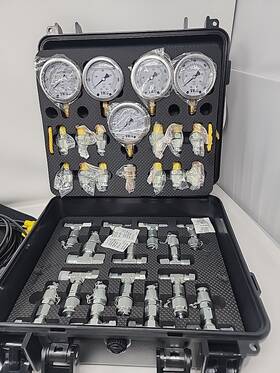 Anhptk01 Ailemenova Hydraulic Pressure Test Kit 5 Gauges 10/100/250/400/600 Bar 60mpa 13 Cpl 14 T