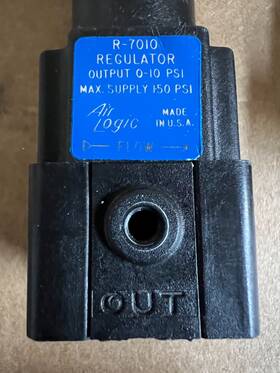 R-7010 Air Logic 3x Precision Low P. 0-10psi Regulator Max Supply 150psi