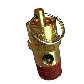 All Tool Depot 978091804205 New 1/4 Npt 150 Psi 58 Scfm Air Compressor Relief Pressure Safety Valve Tan