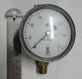 10809 Ametek Inch H2o Gauge 0/35