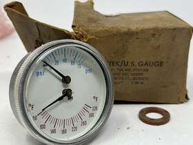Pta1088 Ametek 135392 Ametek/us Gauge 2-1/2 Inch Fig No. 75psi - 170ft 60-320 F 1/4 Anpt
