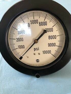 Ametek 1913 Us Gauge Pressure 0-10000 Psi Industrial Heavy Duty 10k