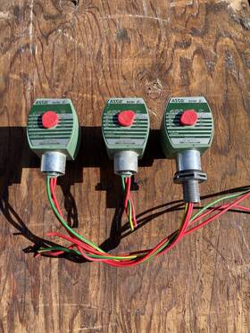 8262g220 Asco Lot 3 Red Hat 1/4 Inch Pipe Solenoid Valve 304352 Water Oil Air Gas