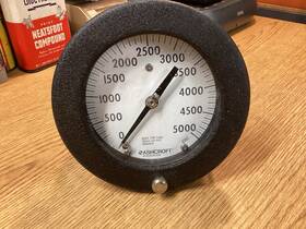 451377-ss02b5000 Ashcroft Duragauge Pressure Gauge 6 Inch 5000 Psi Ansi 316 Stainless