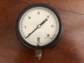 30-0-150 Ashcroft Amc-4289 Vintage Vaccum Pressure Gauge Vac