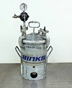 Mdmt-20 Binks Pressure Tank Paint Pot Asme Code Certified