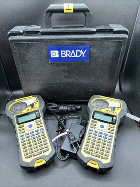M210-hc Brady Carrying Case 2 Units 1 Power Cord. Needs Batteries