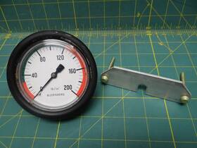 6685-00-006-3742 Budenberg 1240175 3-1/2 Inch Pressure Gauge 0-200 Lb/in Cbm Nsn
