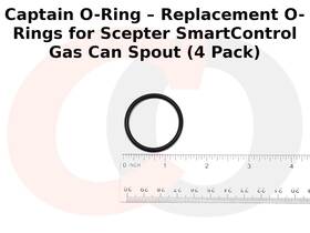 Captain O-ring 810061941675 O-rings For Scepter Smartcontrol Gas Can Spout 1 Pack