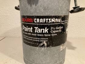 9-16102 Central Pneumatics Craftsman 2 1/2 Gallon Paint Tank # 9 16102