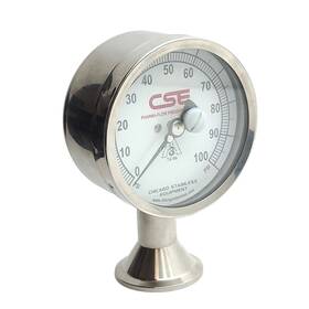 3p-d-15u-nf-bt-3gl Chicago Stainless Pharma-flow Gauge 0-100psi 1-1/2in Triclamp