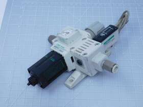 P1100-6-w-3 Ckd W1000-6-w Pneumatic Regulator With Mechanical Pressure Switch T138