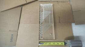 Cms-395 Clippard Acrylic Air Manifold With 10-32 And 1/16 Npt Ports Used