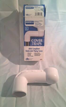 515fst-3 Dearborn Brass Drarborn Ada Protective Pipe Cover White 5 Inch Offset