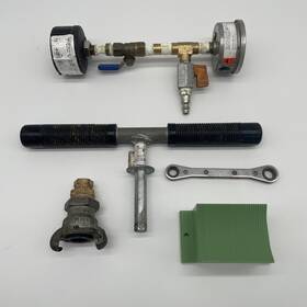 Dixon 360004417 Gf Central Plastics Tapping Tool And Pressure Test Gauge Lot - 11mm Hex Driver