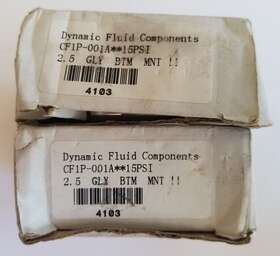 Cf1p-001a Dynamic One 1 Fluid Components 4303 15 Psi 2.5 Gly Btm Mnt