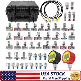 Egqp1766 Eg-auto 70dc Digital Hydraulic Pressure Test Kit For Excavator Construction Machinery