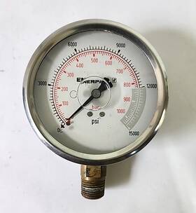 G4089l Enerpac 4 Inch Pressure Gauge To 15 000 Psi 1/4 Npt