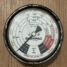 Gf-813 Enerpac Hydraulic 4 Inch Dial Pressure Gauge