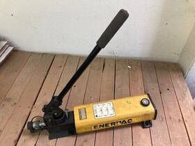 P842 Enerpac Hydraulic Hand Pump 2 Speed 4 Way Valve 10000 Psi