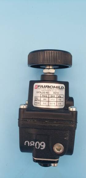 30213 Fairchild Model Pneumatic Pressure Regulator Catalog# 0-2 Psig Supply 250psi