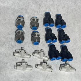 As2052f Festo 186101 Smc Push-in Air Fittings Mixed Lot Of 15 Sealed 186104