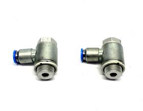 8-qs-8-d Festo Grla-3/8-qs-8-d One-way Flow Control Valve G3/8 8mm Tube 193150 Lot Of 2