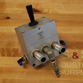 29-145 Festo H-5/3-1/2 4920 W602 Hand Lever Pneumatic Valve Body. Bar 2-10 Psi