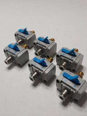 Hea-m1-g1 Festo Hea-m1-g1/4 Lot Of 6 Pneumatic Air Lockable Safety Shutoff Disconnect