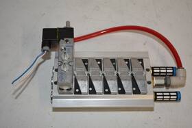 Mfh-5-1 Festo Prs-1/8-6 Bb Manifold 6-slots With Mfh-5-1/8-b Valve #w5280