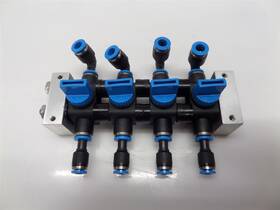 Qsl-6 Festo Valve Fitting Assembly With And Qs-4 Fittings