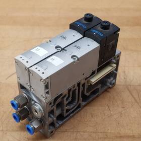 Vsva-b-m52-azd-a1-1t1l Festo Vabv-s4-1s-g14-2t1 Pneumatic Assembly With 2 24v