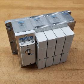 Vaem-l1-s-16-pt Festo Solenoid Valve Assembly 24vdc 5 Pin Connector - Used
