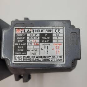 Mc-8130-1 Flair 1/8 Hp Machinery Coolant Pump 110/220v 1ph 130mm 5 Inch Shaft
