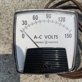 50-162061pzpz2 Ge General Electric A-c Amperes 0-150v Panel Meter