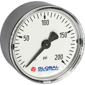 52926267 Global Industrial 1-1/2 Inch Pressure Gauge 160 Psi 1/8 Npt Cbm Plastic