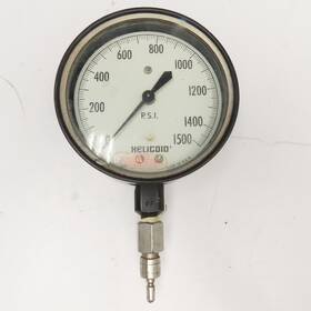 2247 Helicoid 5 Inch Dial Pressure Gauge 0-1500psi Steel Body With Pointer Set