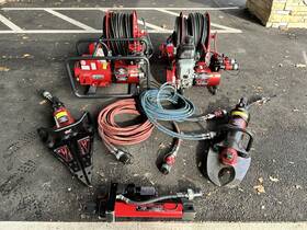 Att-et-4.0 Holmatro Lot Of Tnt Rescue Equipment Extrication Tools Jaws Life Hurst Amkus