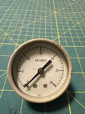 1-30074646-000 Honeywell Air Supply Gauge Assy.7750 0-30psi 1/8 Inch Npt