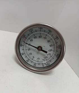 321869 Hurst 3 Inch Dial 0/250 F And C 1 Npt Cbm 2 1/2 Stem Length Gauge