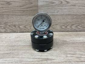17e92pr6 Hyett Instruments 42mw Instrument Co 42mw01 Pressure Sensing Diaphram Seal With Gauge #17e92pr6 Qc