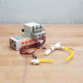 Id100038 Id Technology Pneumatic Valve Assembly 3 62104 62105 - Used