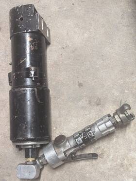 R4800 Ingersoll Rand Air Motor With Gear Attachment And Lever Throttle