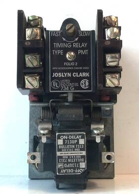 713upde-76 Joslyn Clark 110-120 V Ac Coil 2no/2nc Pmt Pneumatic Timing Relay